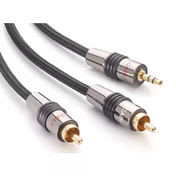 Eagle Cable DELUXE II Mini 3,5 mm jack - 2xRCA kábel, 1,6 m