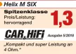 HELIX M SIX AUTÓHIFI 6 CSATORNÁS ERŐSÍTŐ