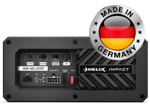 HELIX ISM 400.2DSP 2 CSATORNÁS CLASS D ERŐSÍTŐ + DSP