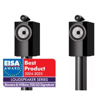 BOWERS & WILKINS 705 S3 POLC HANGFAL PÁR - LAKK FEKETE