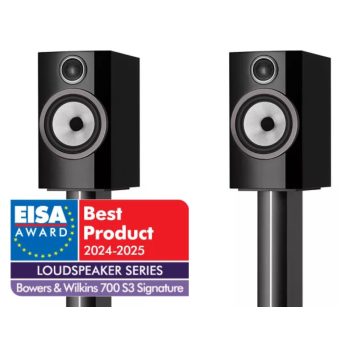 BOWERS & WILKINS 706 S3 POLC HANGFAL PÁR - LAKK FEKETE