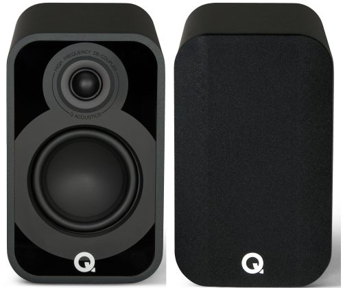 Q ACOUSTICS QA 5020 SATIN BLACK POLCSUGÁRZÓ PÁR - FEKETE
