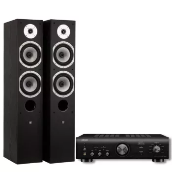   DENON PMA-600NE SZTEREÓ ERŐSÍTŐ + WILSON SIX HANGFAL SZETT - FEKETE