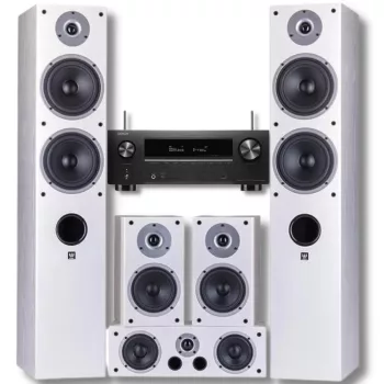   DENON AVR-X2800H + WILSON RAPTOR 7 (RAPTOR 7/1/VOCAL) HÁZIMOZI SZETT - FEKETE/FEHÉR