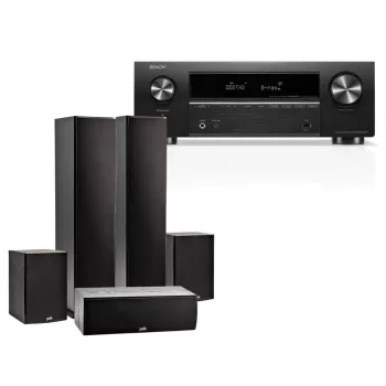   DENON AVR-X580BT + POLK AUDIO T50/T15/T30 5.0 HÁZIMOZI SZETT
