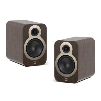  Q ACOUSTICS QA 3020c CLARO WALNUT POLCSUGÁRZÓ HANGFAL (PÁR), DIÓ