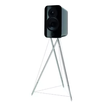   Q ACOUSTICS CONCEPT 300 + STAND POLCSUGÁRZÓ ÁLVÁNNYAL- FEKETE/RÓZSAFA