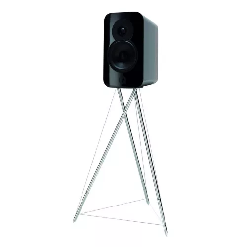 Q ACOUSTICS CONCEPT 300 + STAND POLCSUGÁRZÓ ÁLVÁNNYAL- FEKETE/RÓZSAFA
