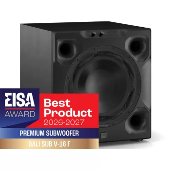 DALI SUB V-16 F BLACK AKTÍV MÉLYSUGÁRZÓ SUBWOOFER - FEKETE