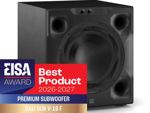 DALI SUB V-16 F BLACK AKTÍV MÉLYSUGÁRZÓ SUBWOOFER - FEKETE