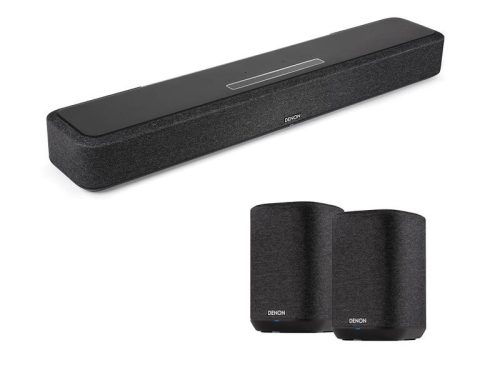 DENON HOME SOUND BAR 550 + 2x HOME 150 HÁZIMOZI HANGFAL SZETT - FEKETE