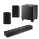 DENON HOME SOUND BAR 550 + 2x HOME 150 + HOME SUBWOOFER HÁZIMOZI HANGFAL SZETT - FEKETE