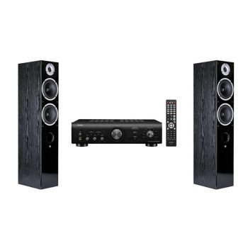   DENON PMA-600NE SZTEREÓ INTEGRÁLT ERŐSÍTŐ + WILSON RAPTOR 7 ÁLLÓ HANGSUGÁRZÓ FRONT HANGFAL SZETT FEKETE - FEKETE