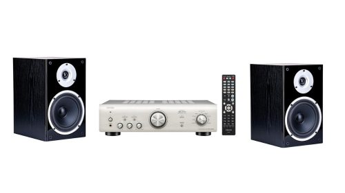 DENON PMA-600NE SZTEREÓ INTEGRÁLT ERŐSÍTŐ + WILSON RAPTOR 3 HÁTTÉRSUGÁRZÓ POLC-HANGFAL SZETT PRÉMIUM EZÜST - FEKETE