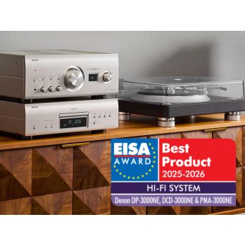 DENON PMA-3000NE ERŐSÍTŐ DCD-3000NE CD/SACD LEJÁTSZÓ DP-3000NE LEMEZJÁTSZÓ EISA DÍJAS SZETT - FEKETE