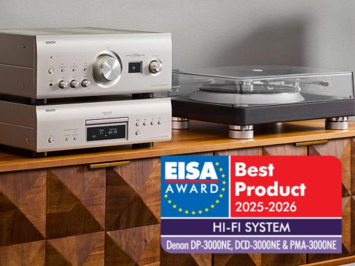 DENON PMA-3000NE ERŐSÍTŐ DCD-3000NE CD/SACD LEJÁTSZÓ DP-3000NE LEMEZJÁTSZÓ EISA DÍJAS SZETT - FEKETE