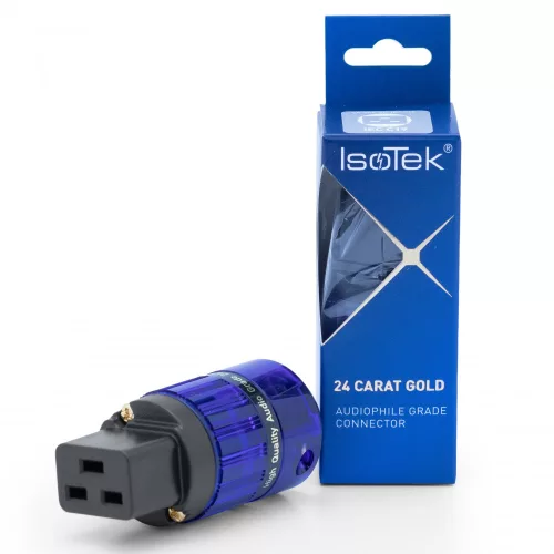 IsoTek 24ct gold IEC (C19) készülék csatlakozó dugó