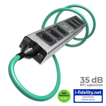 IsoTek V5 Polaris - tápelosztó és szűrő /ezüst/