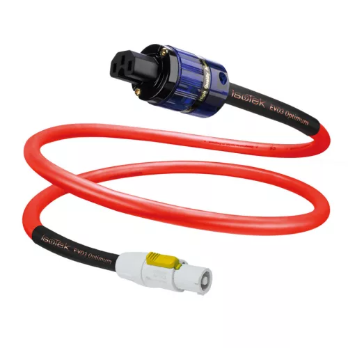 IsoTek EVO3 Optimum SystemLink - toldókábel, Neutrik powerCON -> IEC C15 /50 cm/