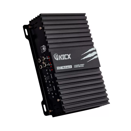 Kicx RX 70.2 ver.2 AUTÓHIFI ERŐSÍTŐ 2 csatornás 2x70 vagy 1x190W