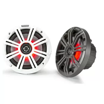   KICKER KM654L HAJÓS KOAX HANGSZÓRÓ pár 16,5 cm 4 ohm 65W LED megvilágítás