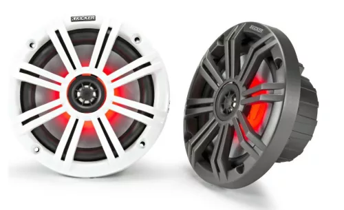 KICKER KM654L HAJÓS KOAX HANGSZÓRÓ pár 16,5 cm 4 ohm 65W LED megvilágítás