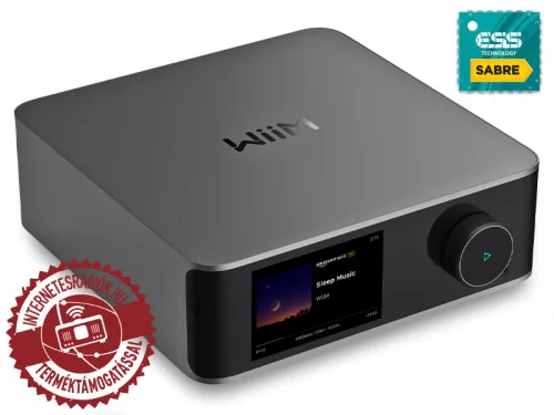 WiiM Ultra (space grey) Wifi/ethernet/USB/AUX/BT zenelejátszó, webrádió