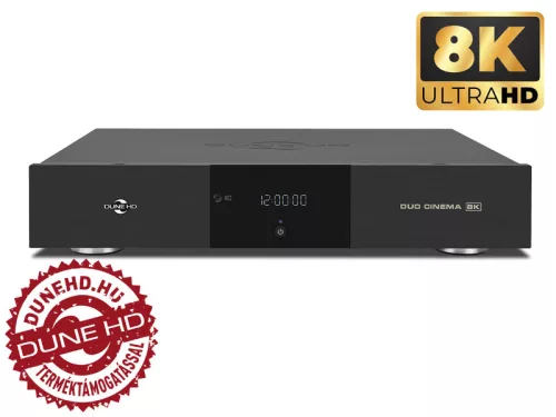 Dune HD Duo Cinema 8K 2D wifi/ethernet/USB/HDD médialejátszó