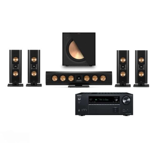 ONKYO TX-NR6100 + KLIPSCH RP-240D 5.1 HÁZIMOZI SZETT - FEKETE