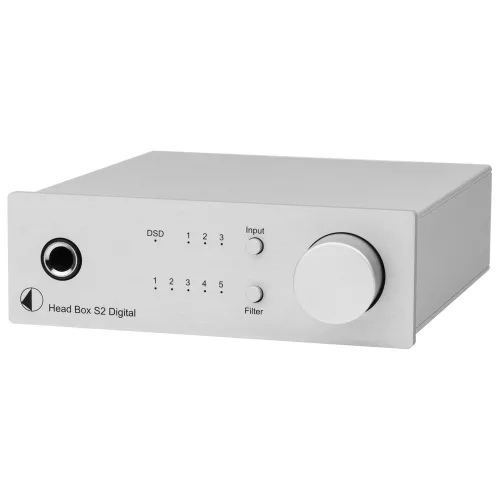 Pro-Ject Head Box S2 Digital - fejhallgató erősítő és DSD DAC /ezüst/