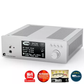   Pro-Ject Pre Box RS2 Digital - high end DAC, előerősítő és fejhallgató erősítő /ezüst/