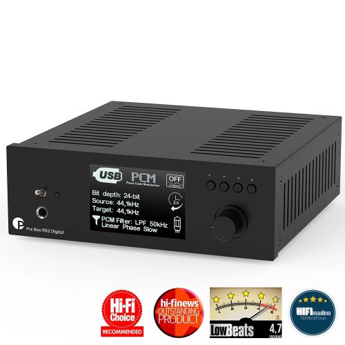 Pro-Ject Pre Box RS2 Digital - high end DAC, előerősítő és fejhallgató erősítő /fekete/