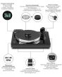 Pro-Ject Xtension 9 Evolution - lemezjátszó hangszedő nélkül /Lakk fekete/