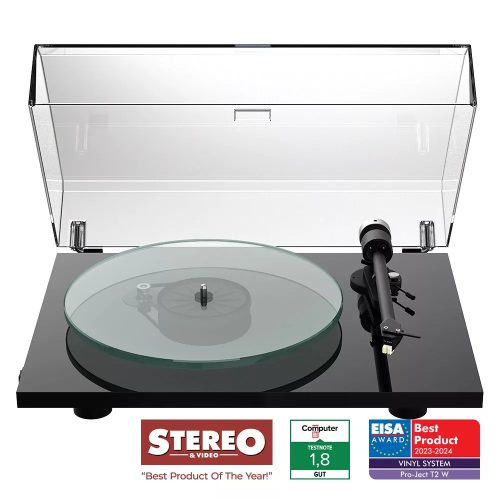 PRO-JECT T2 W - WIFI-S LEMEZJÁTSZÓ SUMIKO RAINIER HANGSZEDŐVEL /LAKK FEKETE/