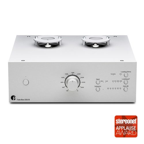 Pro-Ject Tube Box DS3 B - szimmetrikus phono előerősítő /ezüst/