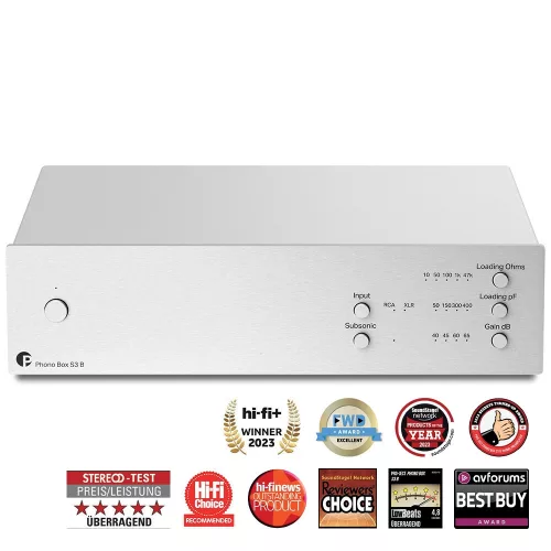 Pro-Ject Phono Box S3 B - szimmetrikus phono előerősítő /ezüst/