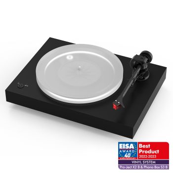   Pro-Ject X2 B - audiofil lemezjátszó szimmetrikus kimenettel - Ortofon Quintet Red hangszedővel /selyemfényű fekete/