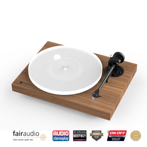 Pro-Ject X1 B - audiofil lemezjátszó - Ortofon Pick it S2 MM hangszedővel /Dió/