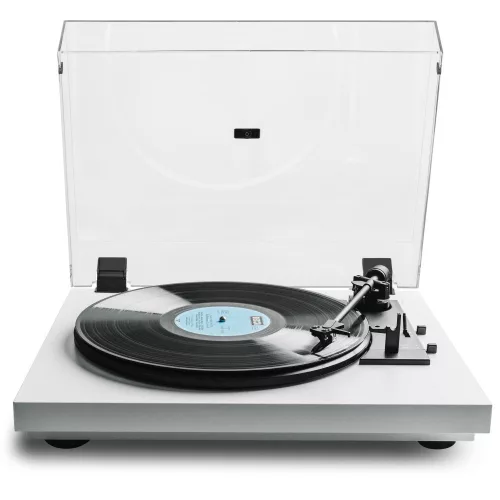 Pro-Ject Automat A1 - lemezjátszó Ortofon OM10 hangszedővel és az új A1.2 öntvény lemeztányérjával /fehér/