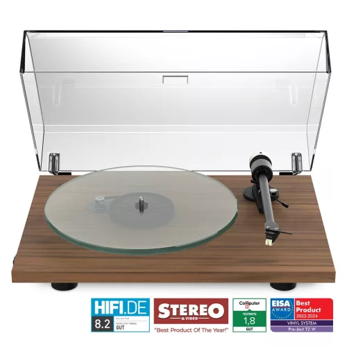 Pro-Ject T2 W - WiFi-s lemezjátszó Sumiko Rainier hangszedővel /Dió/