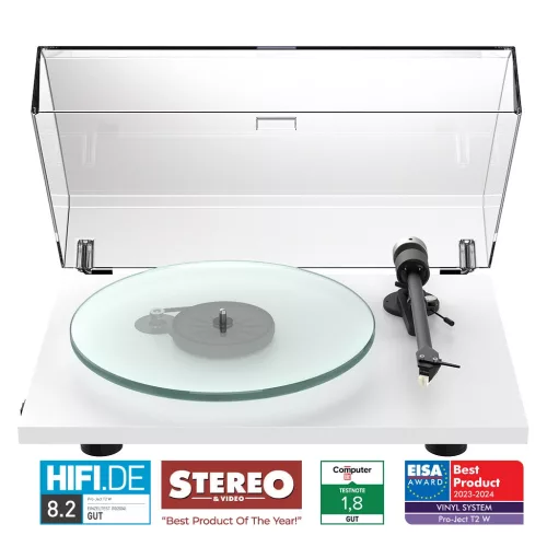 Pro-Ject T2 W - WiFi-s lemezjátszó Sumiko Rainier hangszedővel /Selyemfényű fehér/