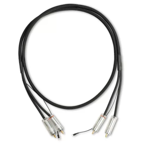 Pro-Ject Connect it Phono S RCA - összekötő kábel RCA - RCA csatlakozással és földelő sarukkal /1,23 méter/