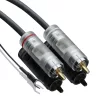 Pro-Ject Connect it Phono S RCA - összekötő kábel RCA - RCA csatlakozással és földelő sarukkal /1,23 méter/