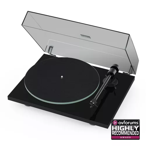 Pro-Ject T1 EVO - lemezjátszó Ortofon OM10 hangszedővel /Fekete/