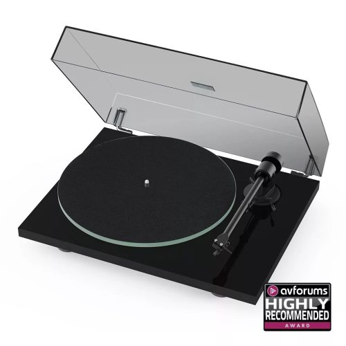 PRO-JECT T1 EVO PHONO LEMEZJÁTSZÓ ORTOFON OM10 HANGSZEDŐVEL - FEKETE