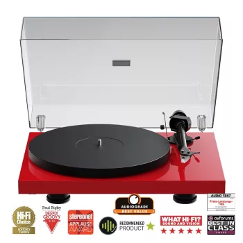 Pro-Ject Debut EVO 2 - audiofil lemezjátszó /lakk piros/