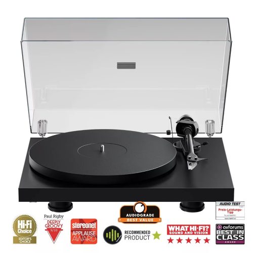 PRO-JECT DEBUT EVO 2 AUDIOFIL BAKELIT LEMEZJÁTSZÓ - SELYEMFÉNYŰ FEKETE