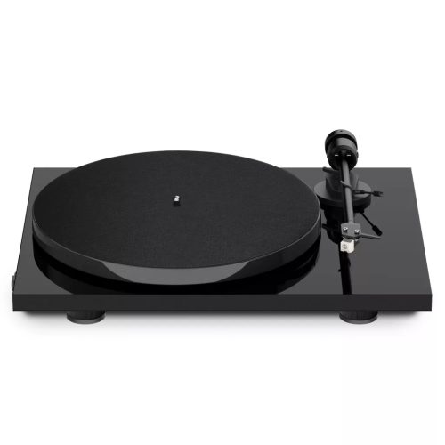 PRO-JECT E1 BAKELIT LEMEZJÁTSZÓ AT3600L HANGSZEDŐVEL - FEKETE