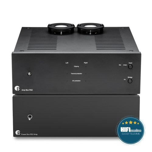 Pro-Ject Amp Box RS2 + Power Box RS2 Amp - sztereó végerősítő, upgrade táppal /fekete/