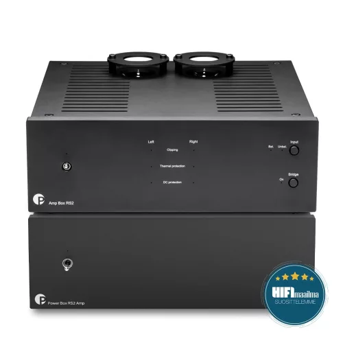Pro-Ject Amp Box RS2 + Power Box RS2 Amp - sztereó végerősítő, upgrade táppal /fekete/